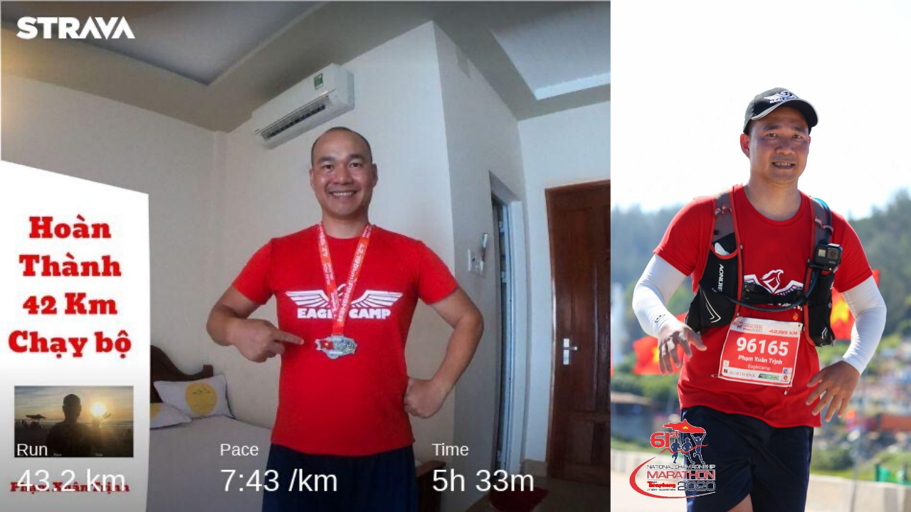 bác sĩ thú y Phạm Xuân Trịnh Marathon 2020 Lý Sơn